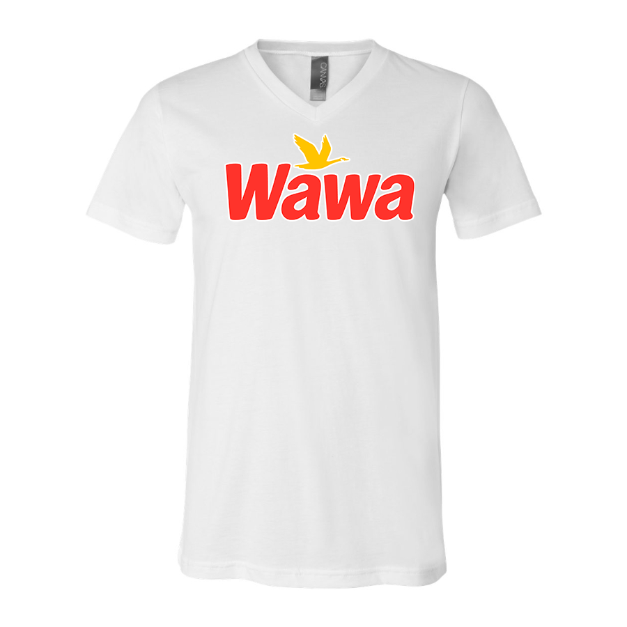 Men's Wawa Gas Station  BELLA + CANVAS - Jersey V-Neck T-Shirt